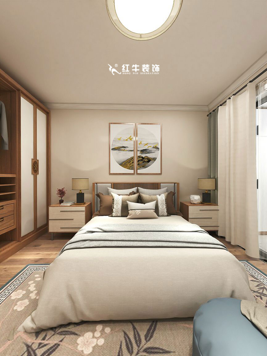 蔣琛_九條巷106㎡現(xiàn)代風(fēng)“養(yǎng)老房”裝修，給設(shè)計做減法！07主臥+logo