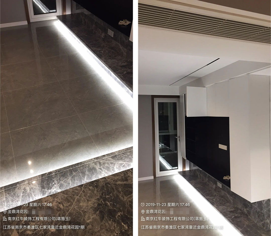 余瑋_金鼎灣花園135㎡輕奢風(fēng)格--老房升級(jí)改造，前后對(duì)比大變樣！06客廳·改造后