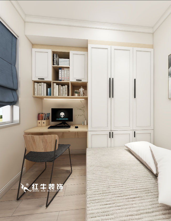 顧娟_金地都會(huì)意境118㎡現(xiàn)代風(fēng)格--弧形沙發(fā)設(shè)計(jì)，獨(dú)特有創(chuàng)意！10書(shū)房設(shè)計(jì)+