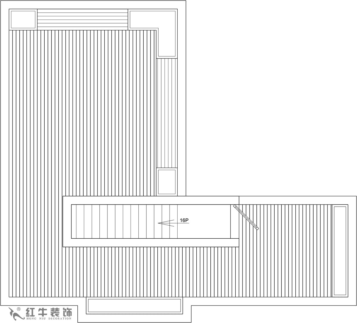【實景案例】余瑋_棲園-200㎡-輕奢風(fēng)格_4室3廳3衛(wèi)（新房裝修）_全包35萬00_06頂樓則是全敞開式露臺，提供很大的綠植場地。