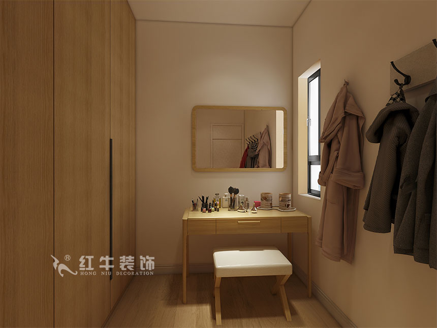 魏利利_津橋華府82㎡現(xiàn)代簡(jiǎn)約｜顛覆傳統(tǒng)客廳，即是休閑書(shū)吧又是影院11衣帽間