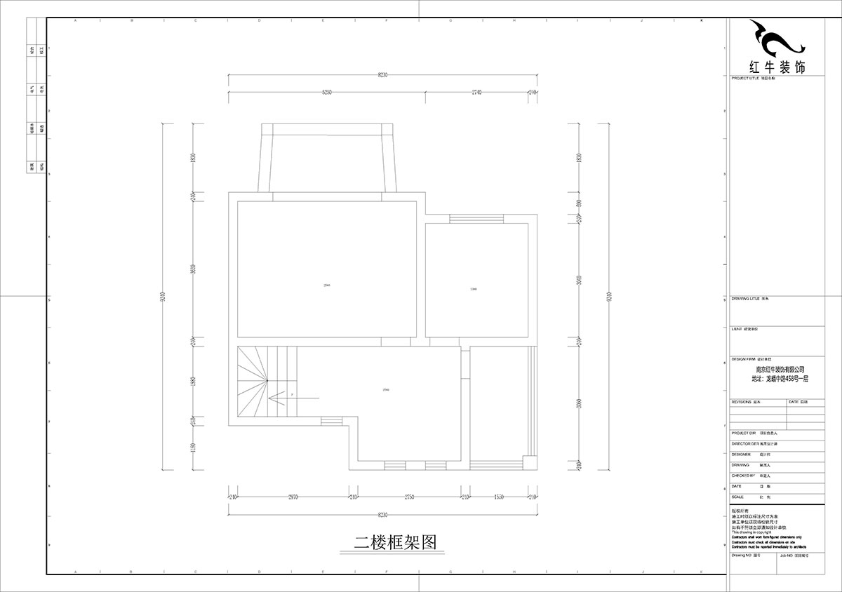 孟憲濤｜養(yǎng)龍山莊D-11B-120㎡-現(xiàn)代簡(jiǎn)約風(fēng)格｜3室2廳2衛(wèi)｜老房裝修｜定制家｜全包14萬(wàn)｜00_03二樓框架圖