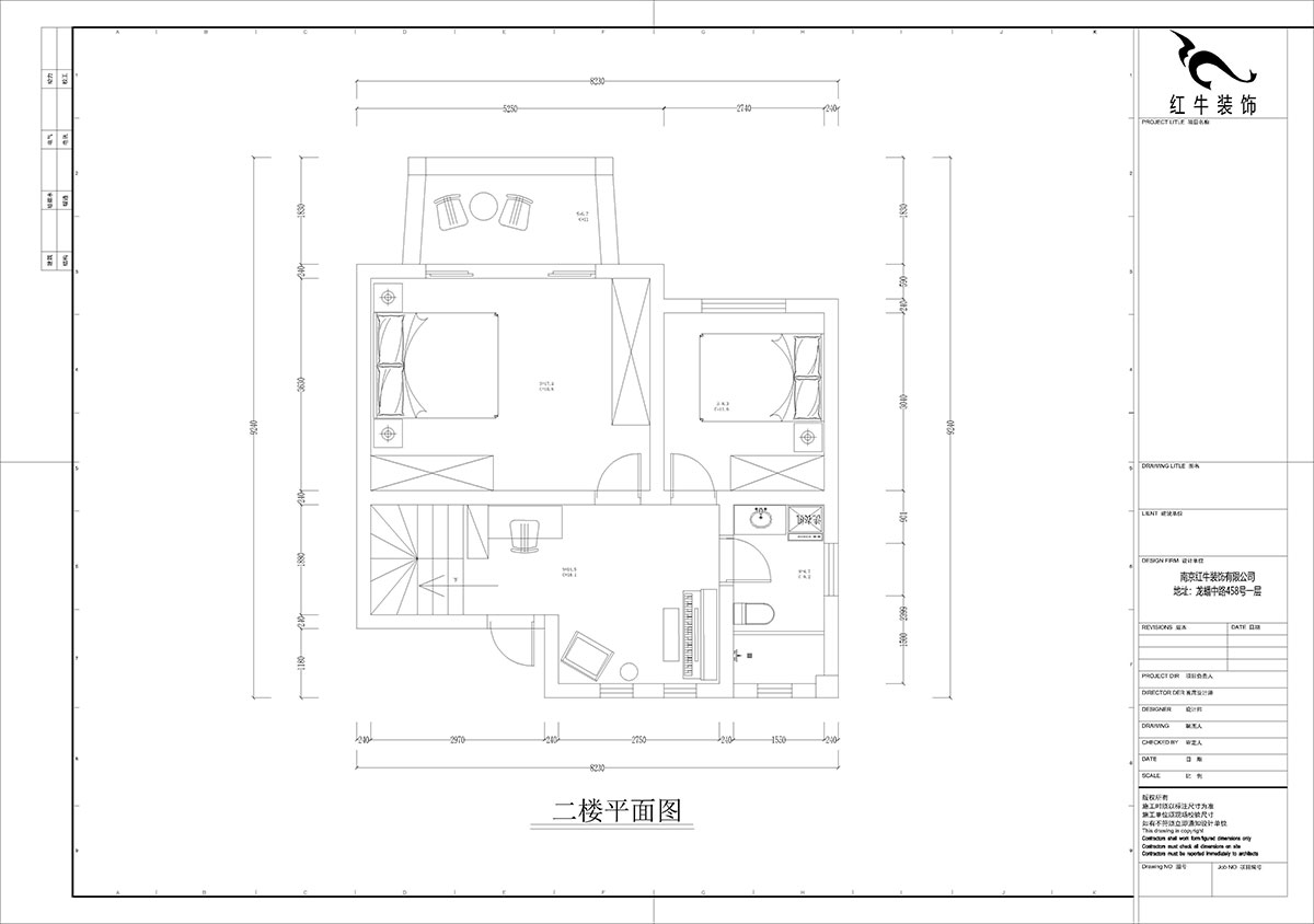 孟憲濤｜養(yǎng)龍山莊D-11B-120㎡-現(xiàn)代簡(jiǎn)約風(fēng)格｜3室2廳2衛(wèi)｜老房裝修｜定制家｜全包14萬(wàn)｜00_04二樓平面圖